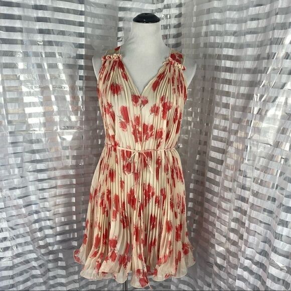 MM Couture Sleeveless Frilly Pleated Ruffle Dress - Picture 1 of 6